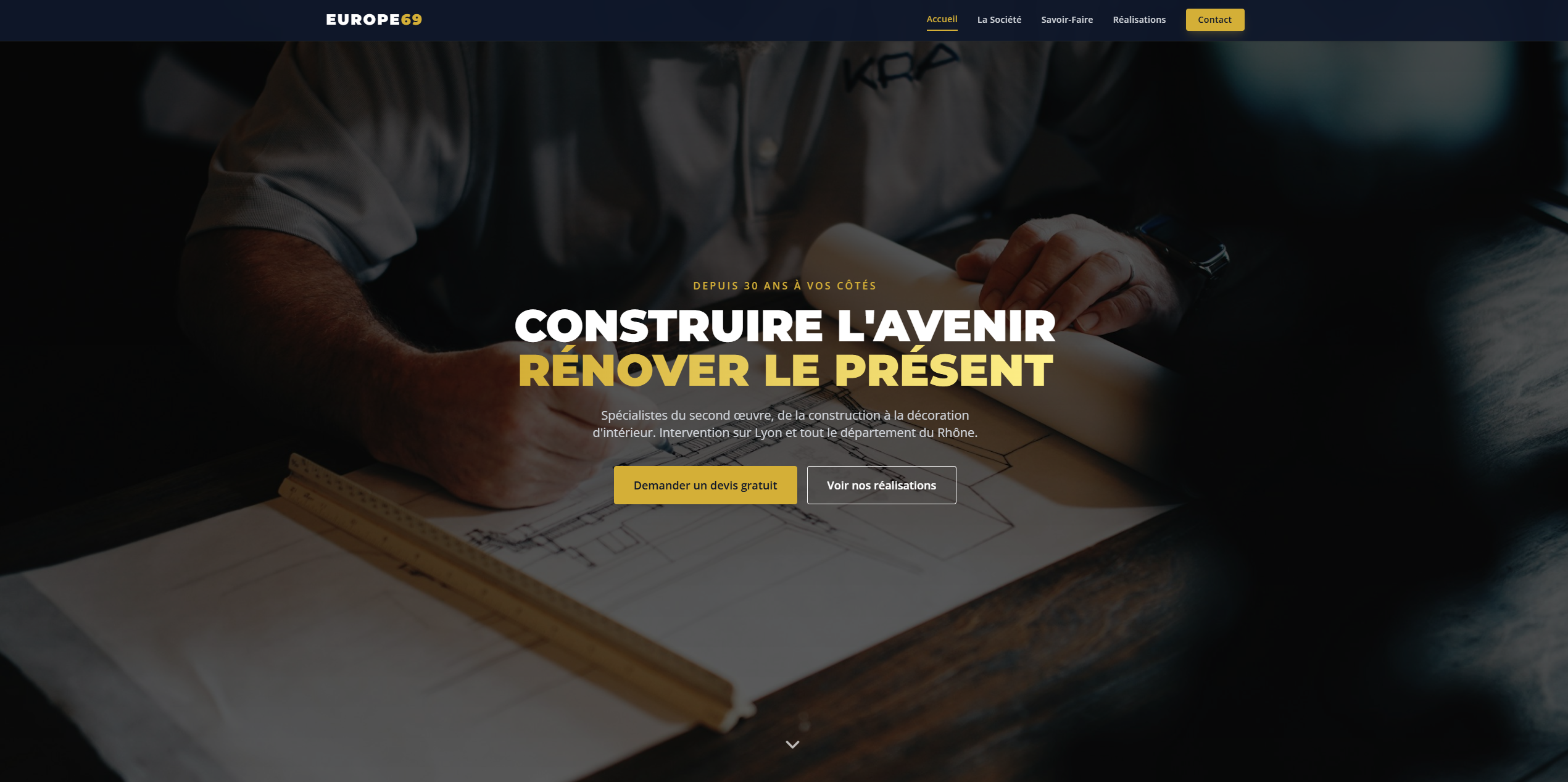 Europe 69 Construction Website